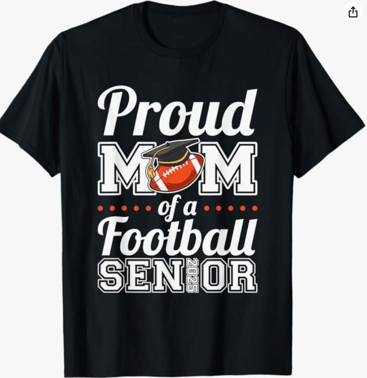 Senior Football Mom T-Shirt