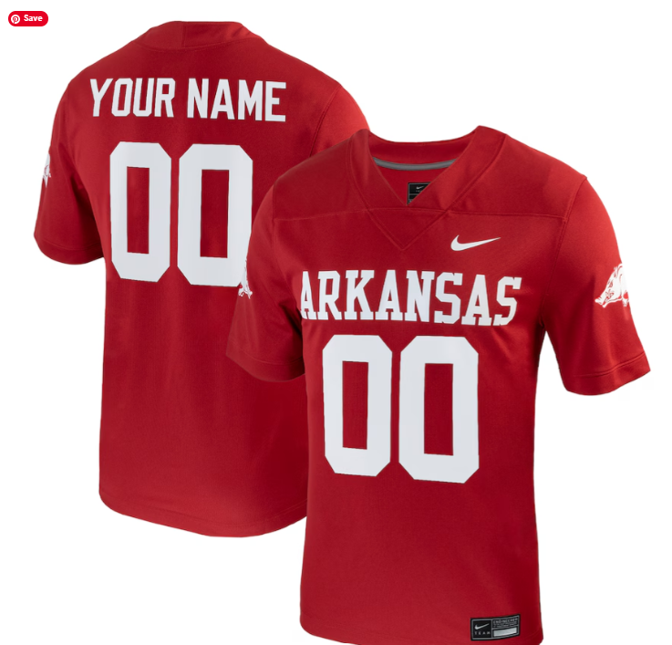 Customize Arkansas Football Jersey With Your Name and Number