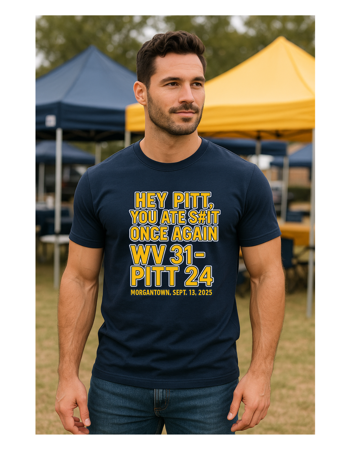 West Virginia Football Fans Eat Shit Pitt Score T-Shirt
