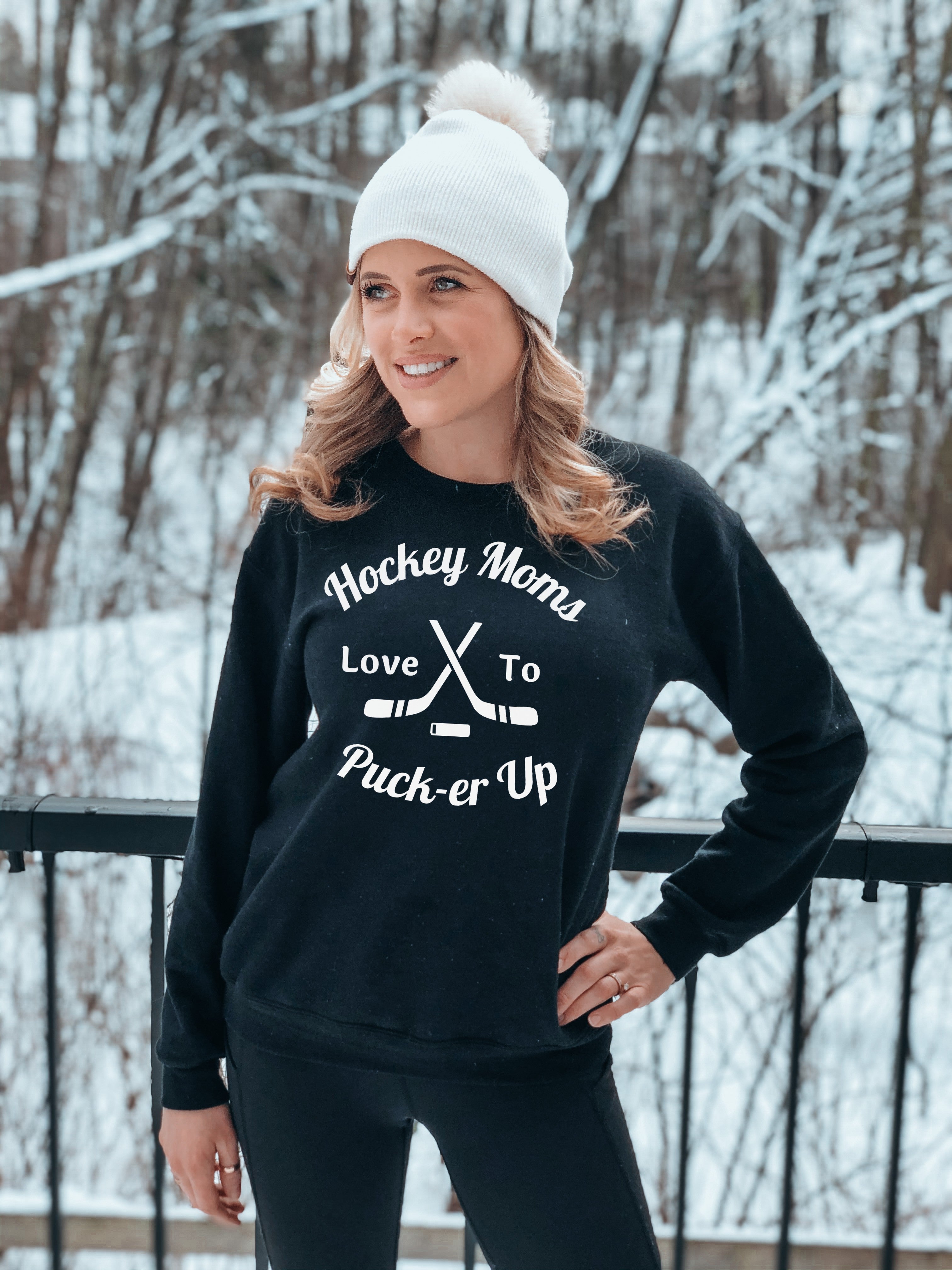 Women's Personalized Hockey T Shirt Custom Hockey Mom Shirt Puck