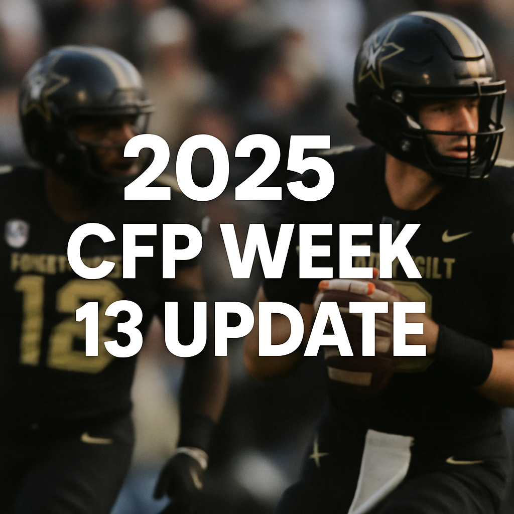 2025 College Football Playoff Week 13 Update
