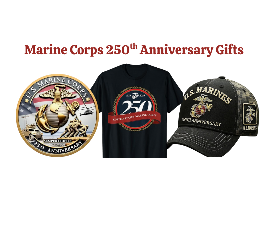 Marine Corps 250th Anniversary T-Shirts, Hats and Gifts