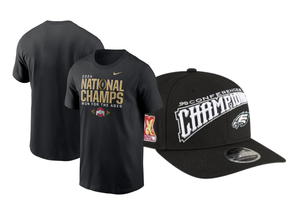 Championship T-Shirts, Merch and Collectibles for NFL, MLB and College