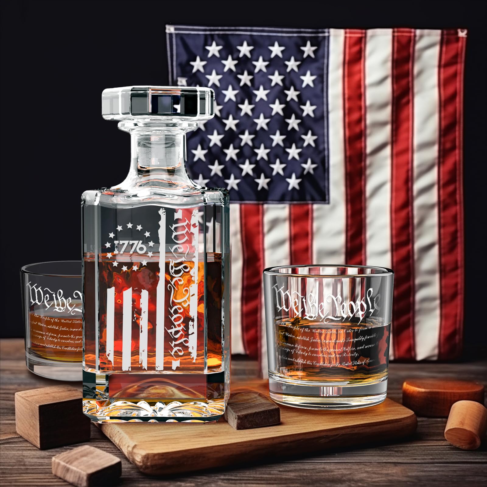 Celebrate America 250 With this America 250 Decanter Set
