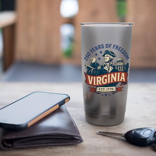 Virginia America 250 Years of Freedom Stainless Steel Insulated Tumbler