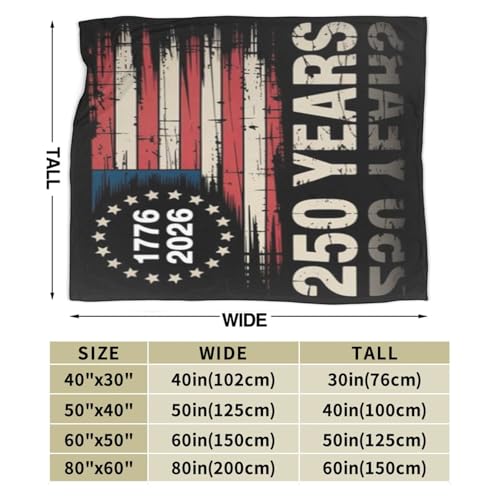 America 250th Anniversary Flannel Fleece Blanket