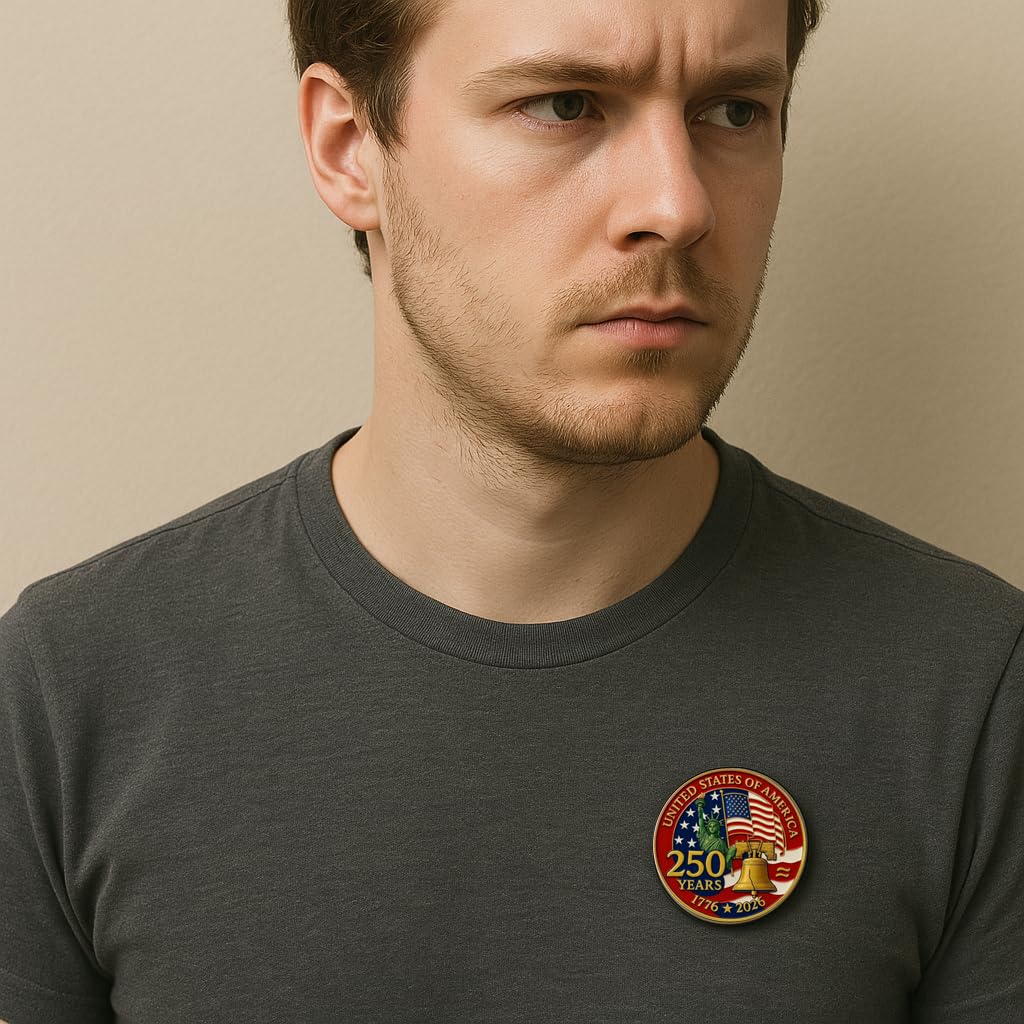 America 250th Anniversary Lapel Pins Featuring Liberty Bell