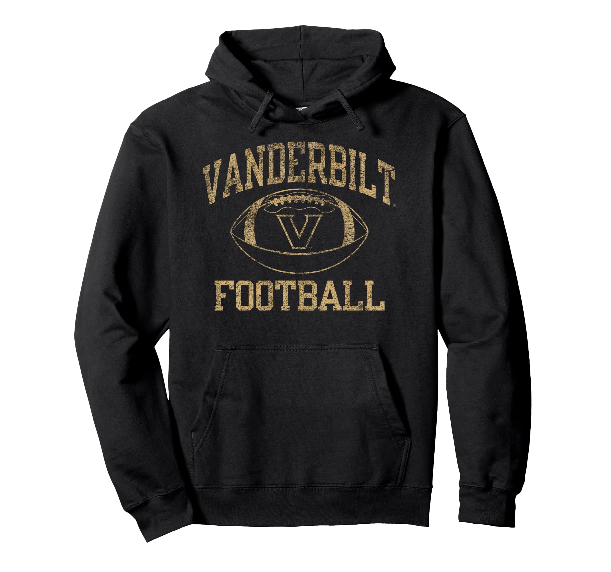 Vanderbilt Football Black Pullover Hoodie Sweatshirt