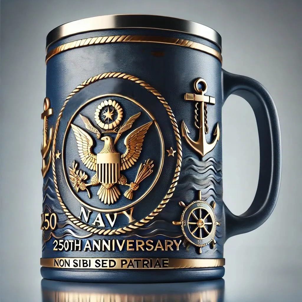 Marines Corps 250th Anniversary Mug With 3D Graphic Design