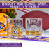 LSU Whiskey Glass Set with Tigers Logo and Campus Map
