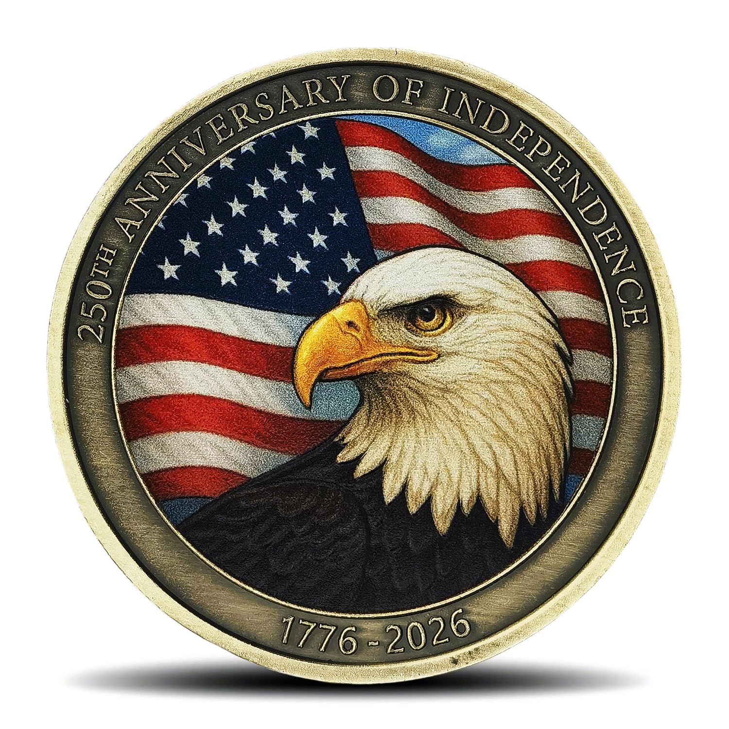 America 250th Anniversary Coin Featuring Declaration of Independence
