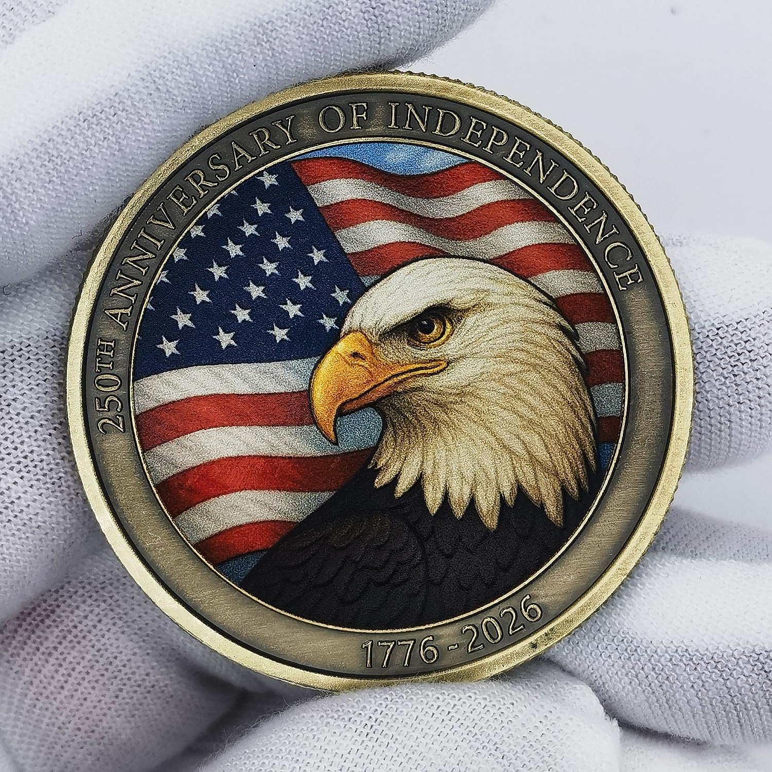 America 250th Anniversary Coin Featuring Declaration of Independence