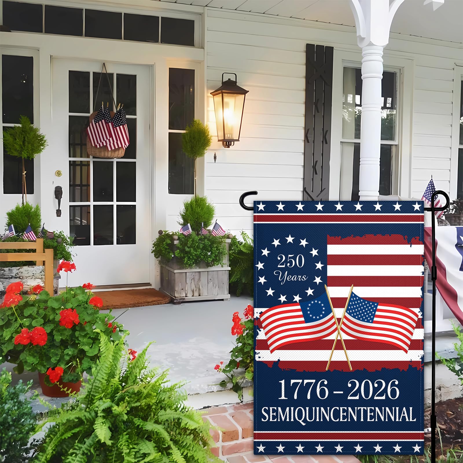 America 250 Double-Sided Garden Flag for the Semiquincentennial