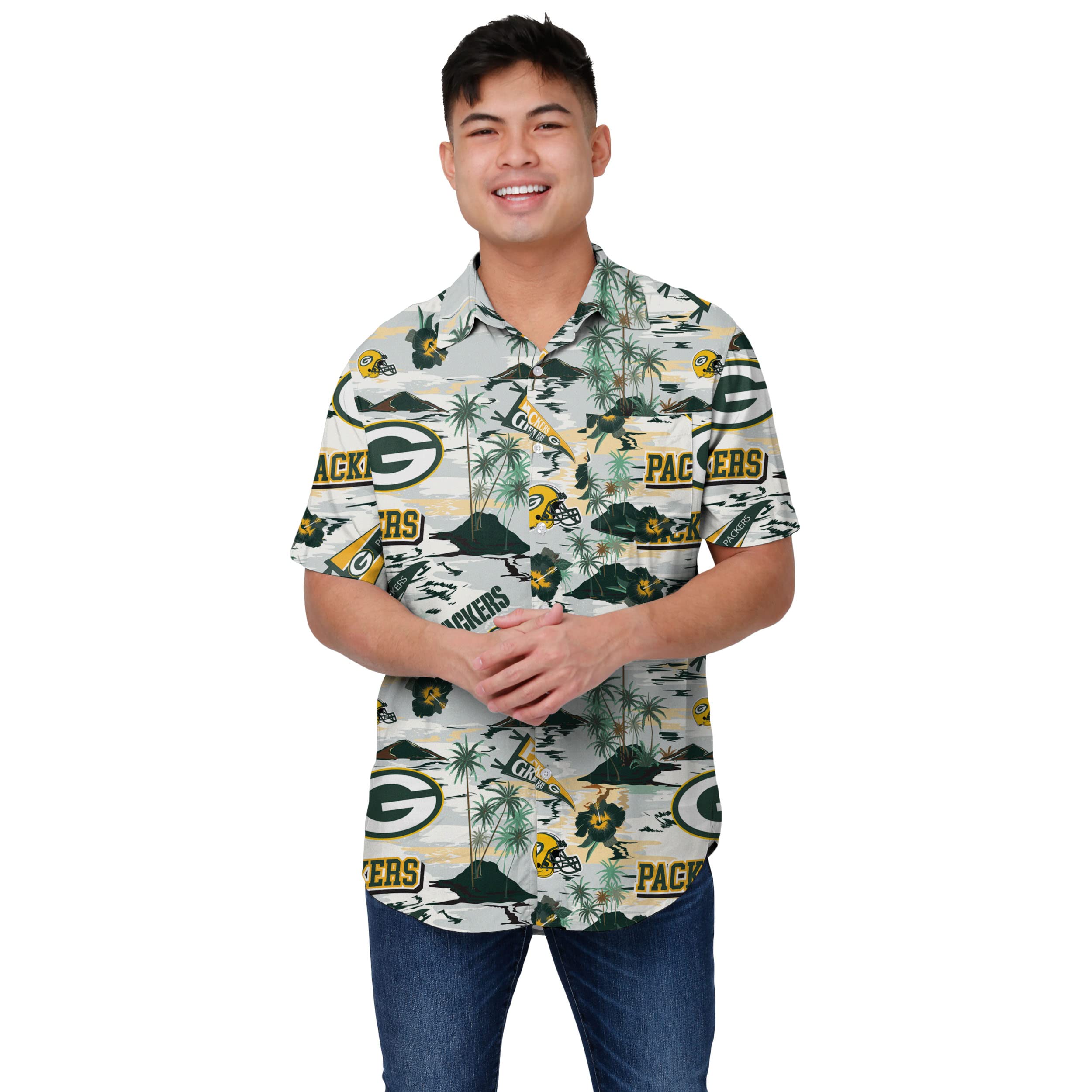 Green Bay Packers Hawaiian Shirt by FOCO – Shop For Your Passions