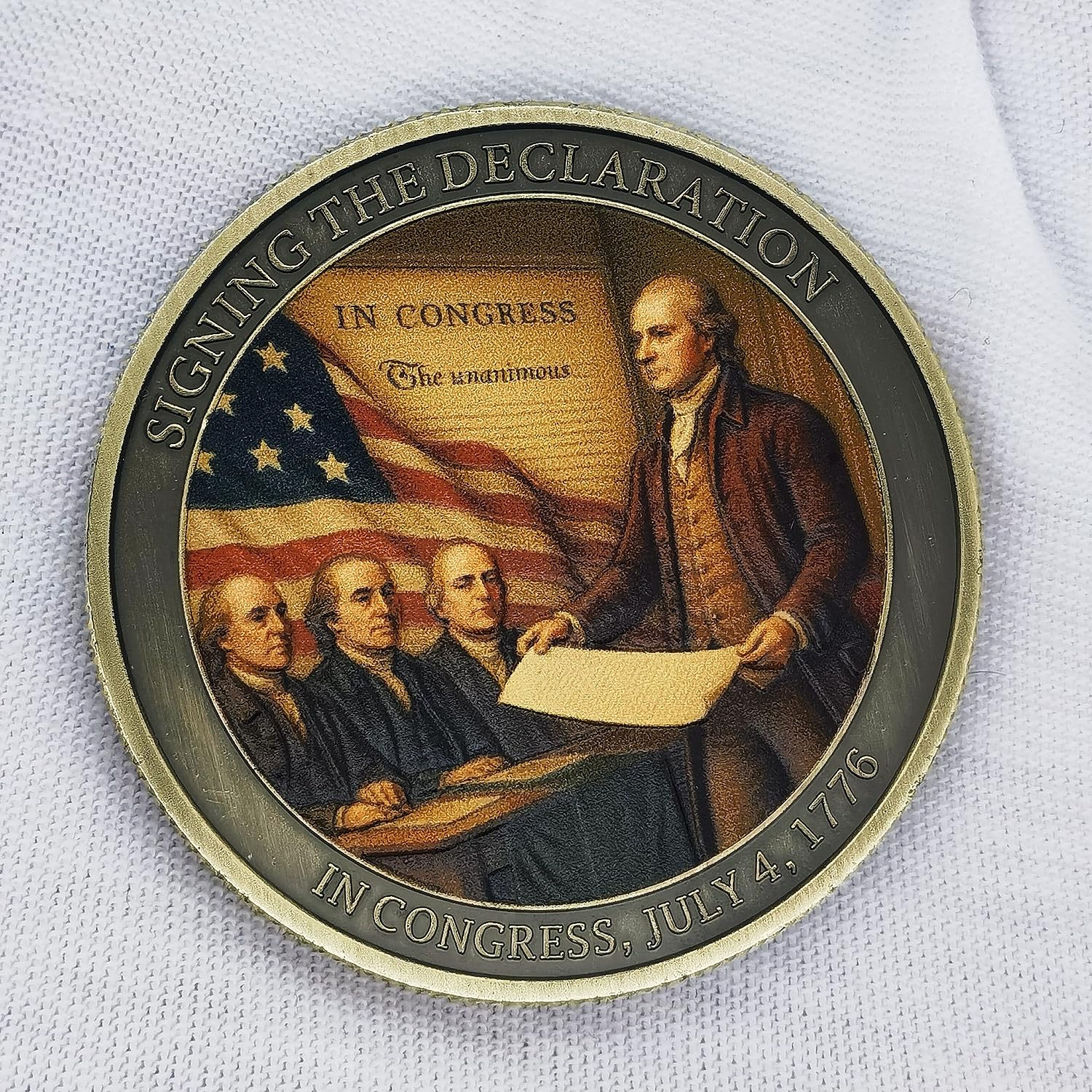 America 250th Anniversary Coin Featuring Declaration of Independence