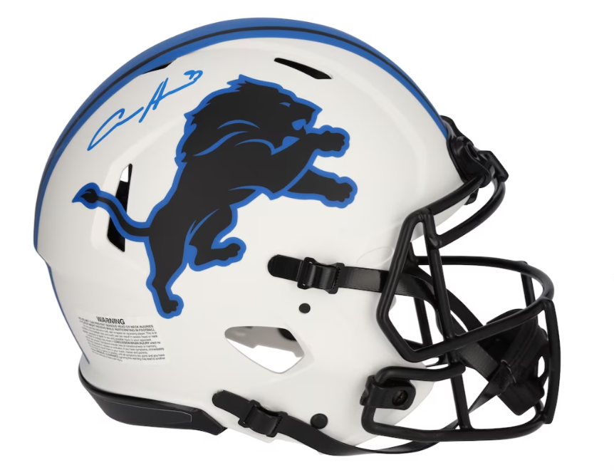 Aidan Hutchinson Autographed Lions Helmet