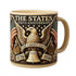 America 250 Mug with American flag, eagle, and bell design celebrating the 250th anniversary of the United States.
