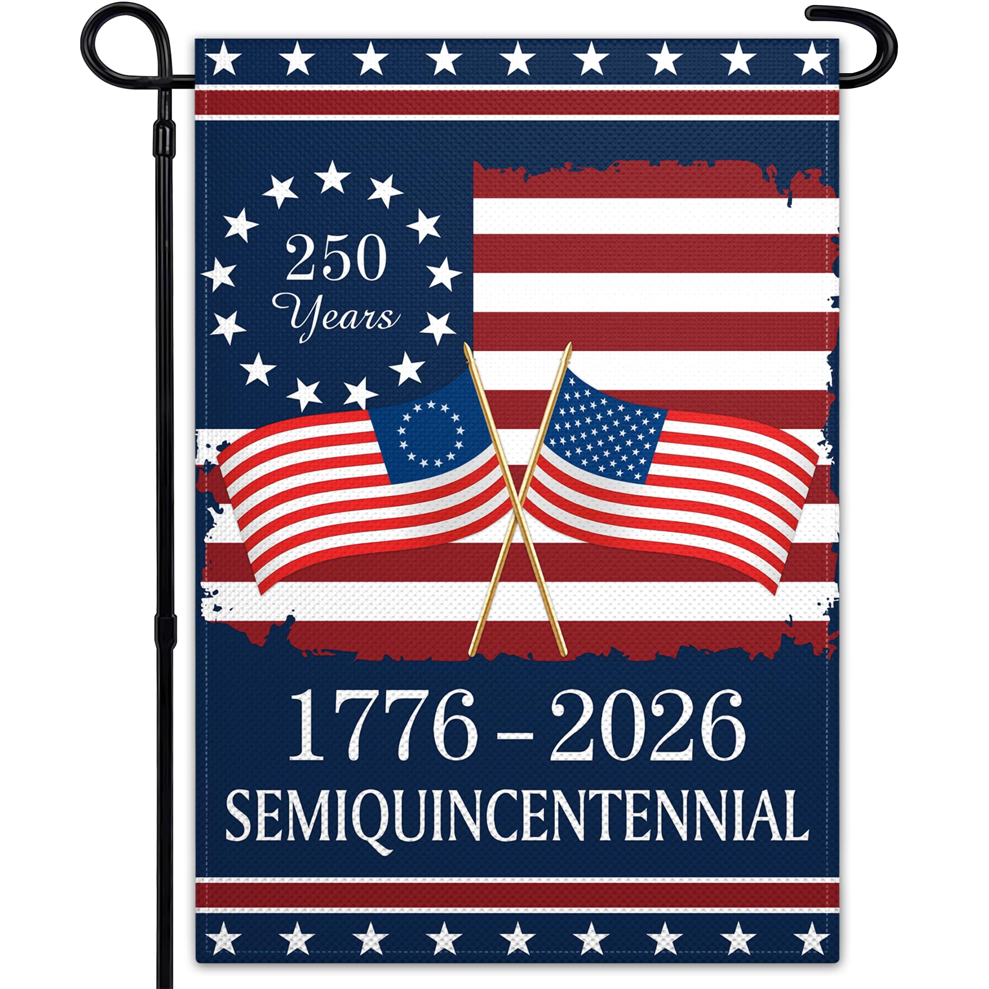 America 250 Garden Flag with 1776-2026