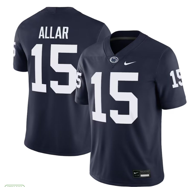 Drew Allar Jersey Featuring his Penn State Number 15 