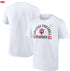 White Indiana t-shirt with 'College Football Playoff 2026' text and logo on a white background