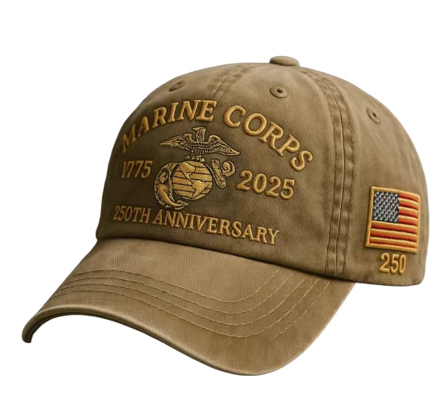 Marines 250th Anniversary Baseball Cap for Men