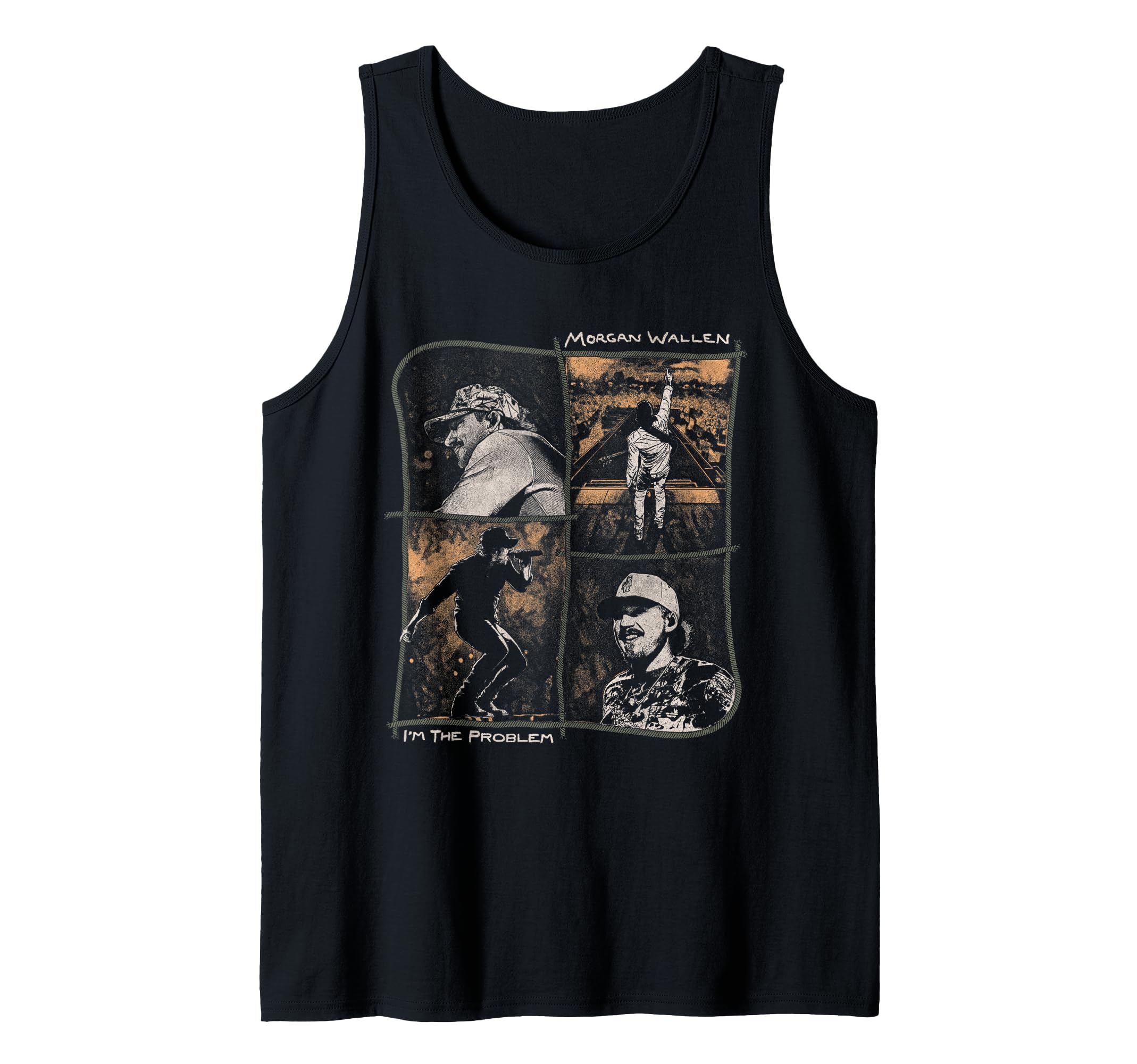 Morgan Wallen Tank Top Featuring Concert Photos
