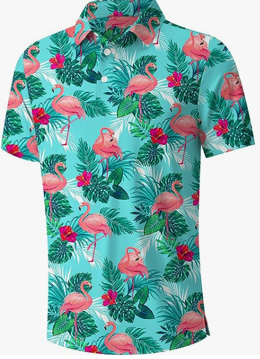 Men's Hawaiian Polo Shirt