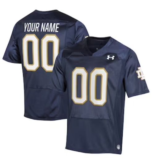 Notre Dame Custom Football Jersey With Your Name and Number