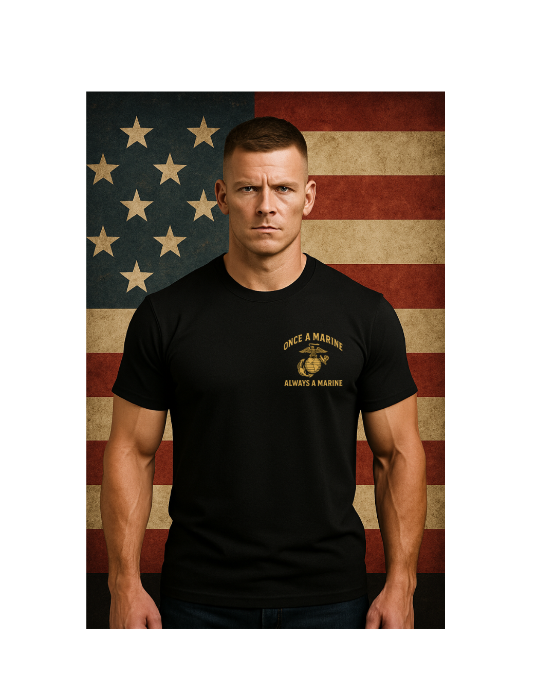 Once a Marine Always a Marine T-Shirt Featuring 250 Years of Brotherhood