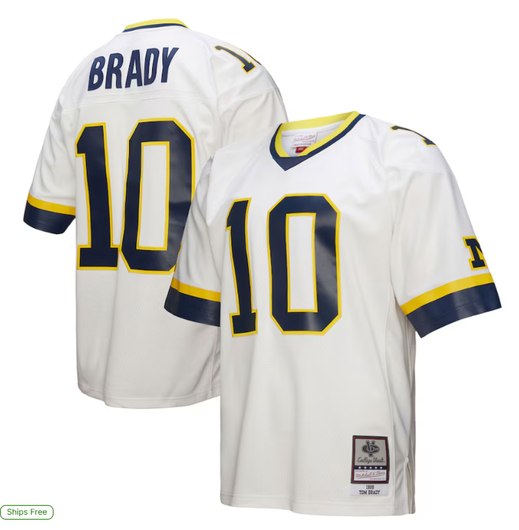 Tom Brady Michigan Football Jersey
