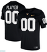 Vanderbilt Custom football jersey with white text and numbers on a white background