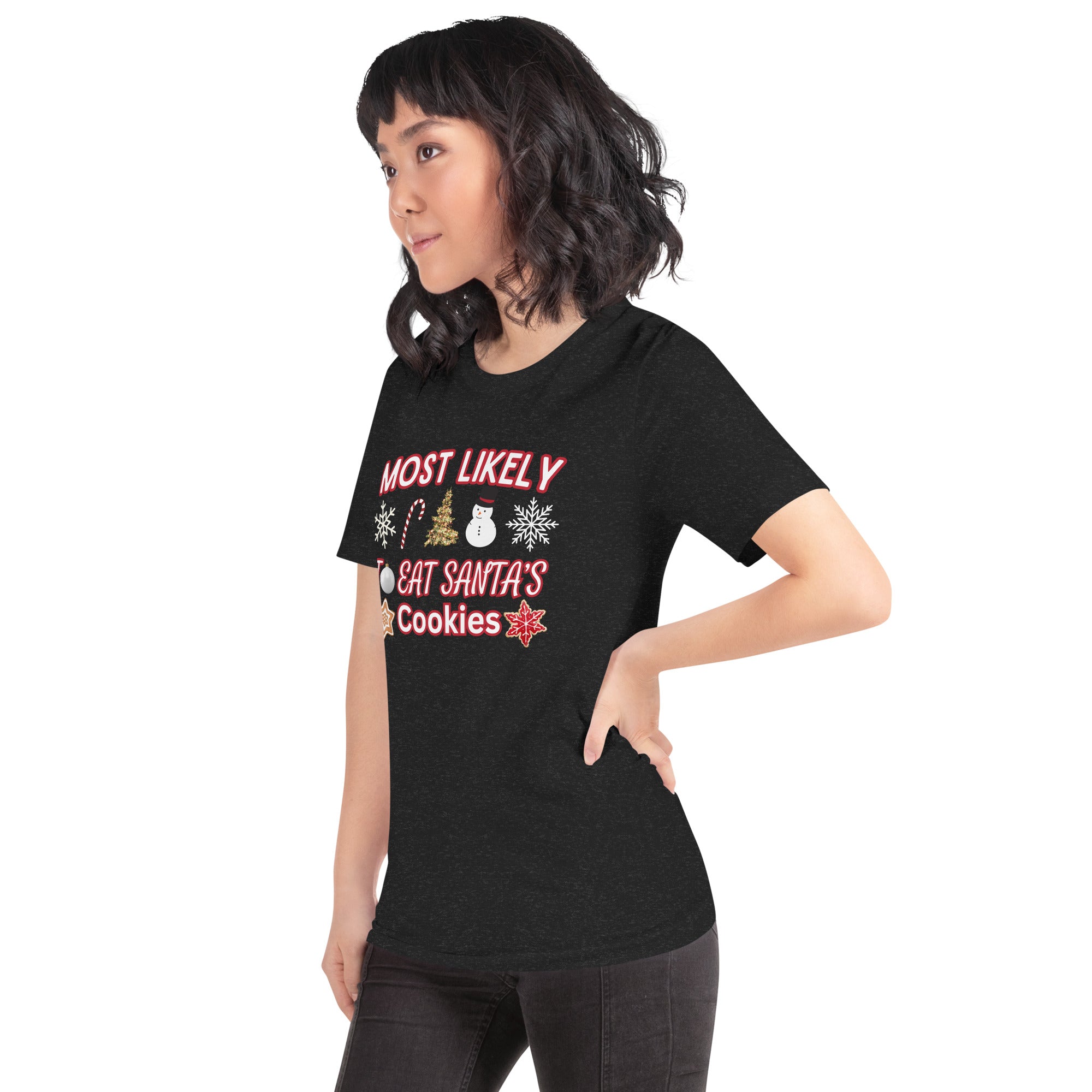 Most Likely to Eat Santa's Cookies Christmas T-Shirt