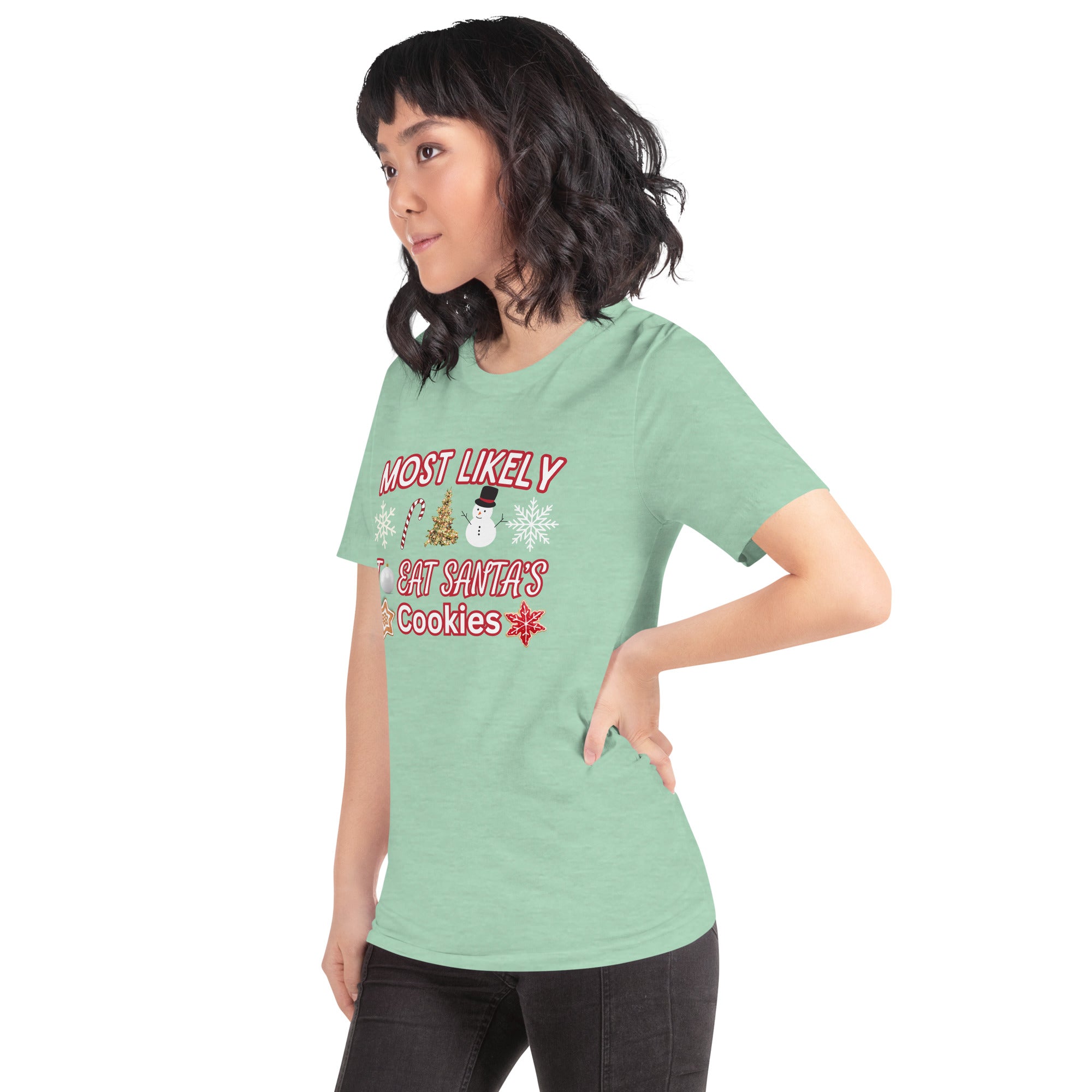 Most Likely to Eat Santa's Cookies Christmas T-Shirt