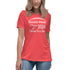 Senior Football Mom T-Shirt Class of 2024 Cheering For a Score on Women's Bella Canva Relaxed Fit