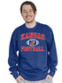 Kansas Jayhawks Football Crewneck Sweatshirt from Blue 84