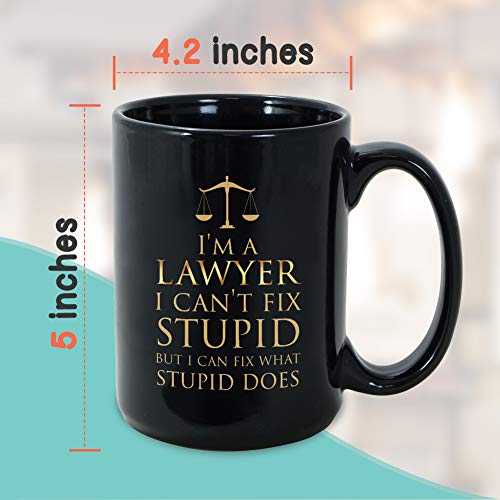 Funny Lawyer Coffee Mug That Says I Can't Fix Stupid | Funny Gift For Lawyer