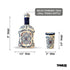 Tequila Ceramic Decanter with 4 Tequila Shot Glasses