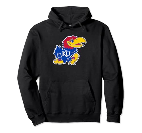 Kansas Jayhawks Pullover Hoodie With Till-Taped Neck