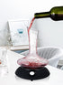 Crystal Wine Decanter Set With Electric Shaker and Automatic Rotation