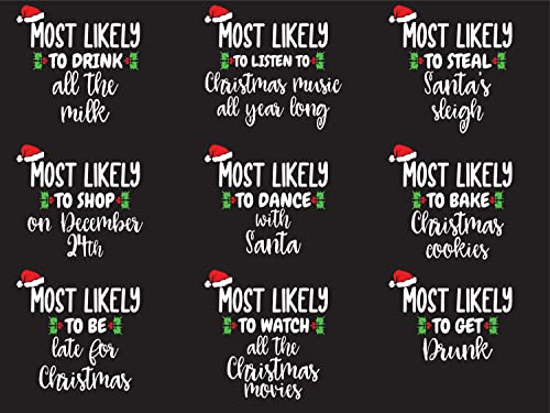 Most Likely To Family Matching Christmas Shirts