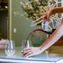 Hand Blown Crystal Glass Wine Decanter Carafe With U Shape Wine Aerator