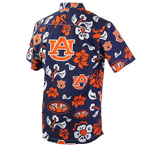 Auburn Hawaiian Shirt With Floral Design From Wes and Willy