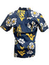 Michigan State Hawaiian Shirt With Logos and Floral Designs From Wes and Willy