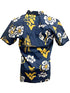Wes and Willy College Mens Short Sleeve Button Up Floral Beach Shirt (Medium, Florida State Seminoles) Red
