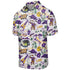 LSU Tigers FOCO Hawaiian Shirt With Mike the Tiger and LSU Football Helmet