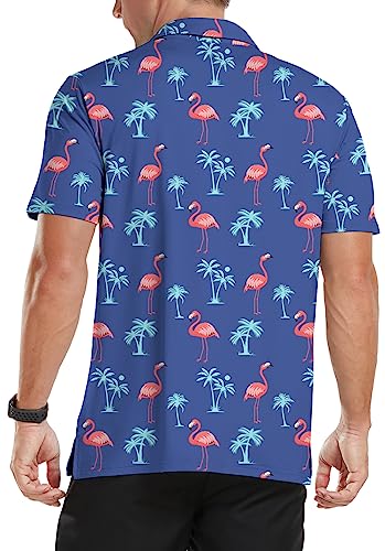 NITAGUT Hawaiian Golf Shirts  Featuring Dry Fit Performance Moisture Wicking