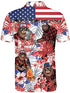 PAGYMO Golf Shirts Featuring Funny Sasquatch and Patriotic American Flag Designs