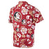 Wes and Willy College Mens Short Sleeve Button Up Floral Beach Shirt (Medium, Florida State Seminoles) Red