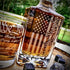 We The People American Flag Engraved Whiskey Decanter Set