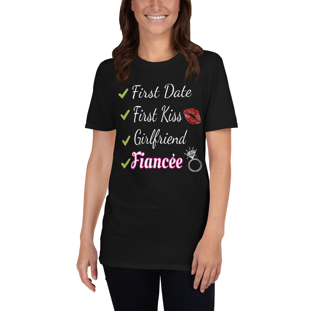 Girlfriend to Fiancee Checklist Ladies T-Shirt